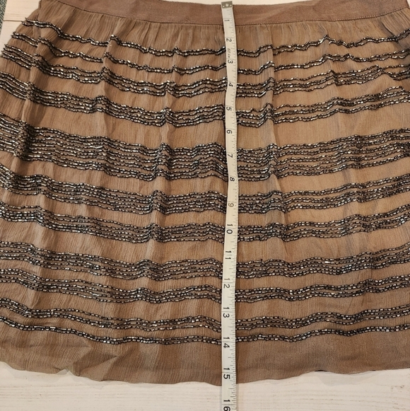 Club Monoco Silk Beaded Mini Skirt Size 8 - Picture 6 of 10